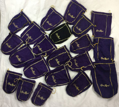 Lot of Purple Velvet Crown Royal Bags 15 Med 3 Mini 3 Large   - £23.21 GBP