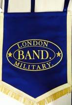 Music Stand Banner Hand Embroidered Custom Made One Side Embroidery - £136.89 GBP