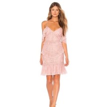 BARDOT Women&#39;s Valorie Inset Lace Pleated Ruffled Sheath Dress 6/S - £75.00 GBP