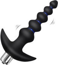 Silicone Rechargeable Anal Vibrator Beads Butt Plug Anal Trainer Sex Toy... - $241.85 MXN