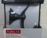 Delta &quot;Celice&quot; Double Robe Hook - Venetian Bronze - 70535-RB - NEW - $20.89