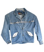 Vintage Andy Johns Jean Jacket Women’s Size S Blue Denim Western Cowgirl... - $24.34