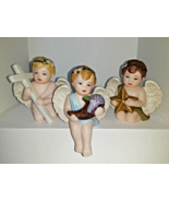 Vintage Homco Home Interiors Four Seasons Cherubs Porcelain Angel Shelf ... - £9.58 GBP