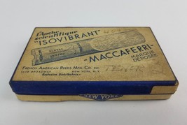 Vintage Isovibrant Maccaferri Fench American Reed EMPTY Box Sax Tenor - £15.68 GBP