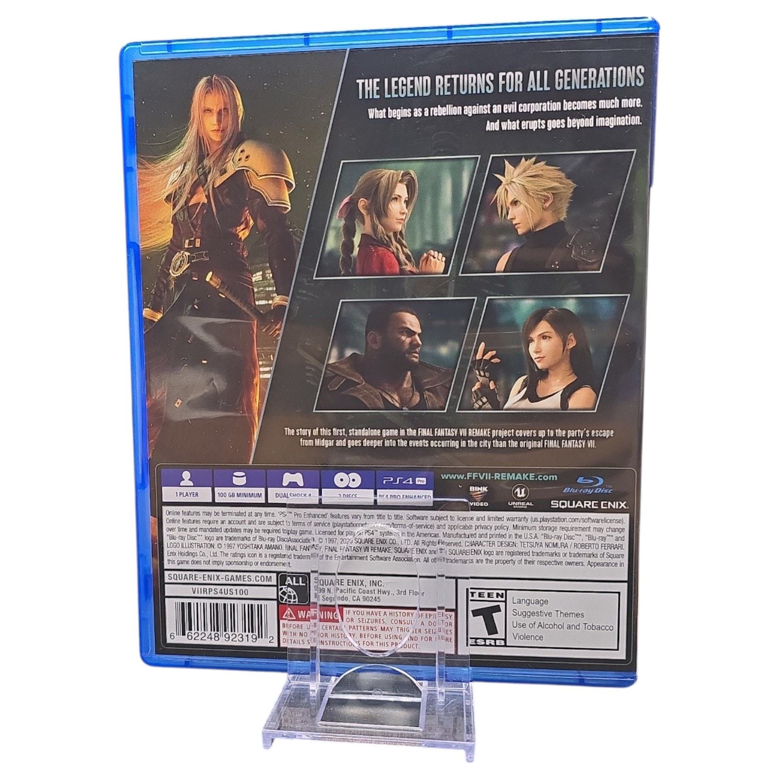 Final Fantasy VII Remake For Sony PlayStation 4 Item image 3