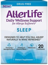 Allerlife Sleep Capsules, Daily Allergy Supplements and Sleep Aid, 20-Count - £9.45 GBP