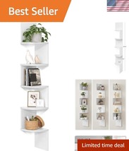 Simple and Elegant Floating Corner Shelf - Ideal for Living Room and Office - $40.50