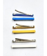 Lot 6 Vintage Goody Barrettes Stay Tight 2&quot; Colors Yellow Blue &amp; White M... - $677.10 MXN