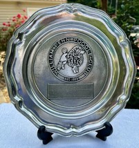 RWP Wilton Armetale Pewter Queen Anne 10” Plate William Penn Poodle Club Award - $14.82