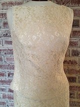 Marie St. Claire Women&#39;s Dress Ivory Laced Sequins Formal Dress Size 8 - £37.50 GBP