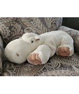 Vintage 2003 JC Penney White Easter Baby Hippo Plush Super Soft 23&quot; Exce... - $559.52 MXN