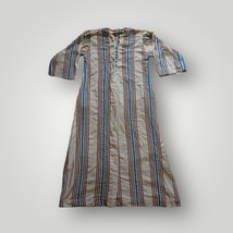 House Dress Tunic Kaftan Utility Striped Women&#39;s Cotton 1960&#39;s-
show ori... - £54.85 GBP