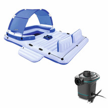 Bestway CoolerZ Tropical Breeze 6 Person Floating Raft &amp; Electric Air Pump - £315.00 GBP