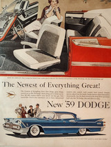 1958 LOOK Ad Automobile Advertisement New 59 DODGE All Pushbutton Car! - £8.40 GBP