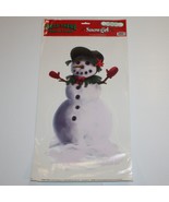 Beistle Christmas Snowgirl Peel &#39;N Place Holiday Decoration Cling Brand New - £2.98 GBP