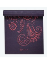 Gaiam 6mm Premium Print Yoga Mat AUBERGINE (d) - £92.37 GBP