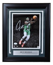 Jrue Holiday Signed Framed 8x10 Boston Celtics Photo JSA Hologram - $135.78