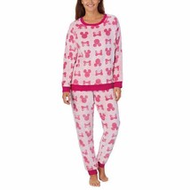 Disney  Fleece PJ Set Minnie Pink2pc Jogger Lounge Set Women&#39;s Sz L-XL NWT - $417.65 MXN