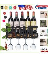 Versatile Wall Mounted Wine Rack - Includes Free Wine Stoppers &amp; Accesso... - $959.90 MXN