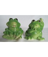 Delton 2 Piece Frog Salt + Pepper Shakers NIB - $14.84