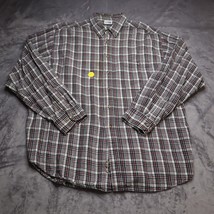 David Taylor Shirt Adult XLT Plaid Flannel Long Sleeve Button Up Casual Men - £20.49 GBP