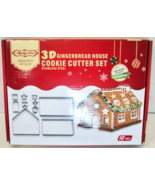 KUKI-FUN 3D Gingertbread House Cookie Cutter 10 Pc. Set +Bonus 5 Cookie ... - $261.66 MXN