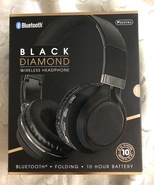 Sentry Black Diamond Bluetooth Wireless Headphones BT325 - £25.85 GBP