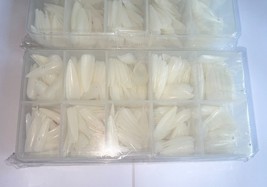 500pcs Clear Fake Nails Full Cover Tips Boxed Set Mixed Sizes 0-9 Manicure image 10