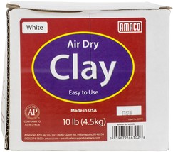 Air-Dry Modeling Clay 10lb-White - £19.47 GBP