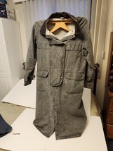Koolah Jacket Slim Dustee Gray Pigment Dye Sailcloth Trench XS VGUC Aust... - $57.84