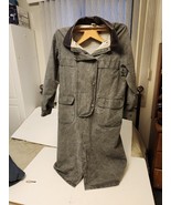 Koolah Jacket Slim Dustee Gray Pigment Dye Sailcloth Trench XS VGUC Aust... - $1,098.93 MXN