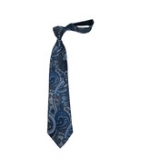 Men's 100% Silk Necktie By Bruno Piattelli Paisley Floral Fancy BP26 Nav... - $49.99