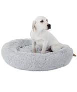 Dog Bed Faux Fur Donut Cuddler Cat Bed Self-Warming Soft For Improved Sleep - £36.33 GBP