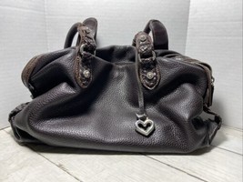 Brighton Magda Brown Pebble Leather Shoulder Bag - £35.67 GBP