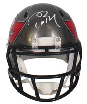 Tom Brady Autographed Tampa Bay Buccaneers Speed Mini Helmet Fanatics - £1,520.89 GBP