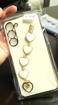 White Luxury Electroplate Love Heart Chain Wrist Bracelet Phone Case For... - £6.38 GBP