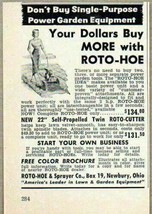 1956 Print Ad Roto-Hoe &amp; Roto-Cutter Garden Machines Newbury,Ohio - $8.58