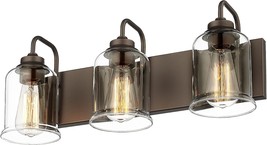 Zeyu 20.5 Inch Farmhouse Bathroom Vanity Light Fixtures, 3-Light Bath, 3W Orb - $125.98