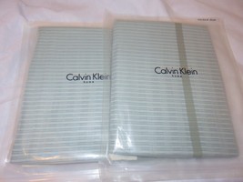 2 Calvin Klein BERYL MARINE Standard Shams - £60.37 GBP
