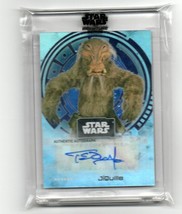 Tim Dry as J&#39;Quille 2022 Topps Star Wars Signature Series Autograph Auto Signed - £9.54 GBP