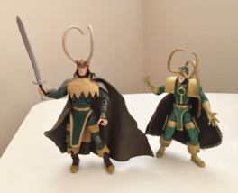 Loki Figurines Marvel Toy Biz 1997 Avengers Reborn &amp; Long Horns Onslaught Series - £22.41 GBP