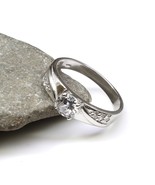 925 Real Sterling Silver White CZ Men&#39;s finger ring - $28.67