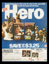 1981 Purina Hero Adult & Puppy Growth Food Circular Coupon Advertisement - €16,31 EUR 1981 Purina Hero Adult & Puppy Growth Food Circular Coupon Advertisement - €16,31 EUR