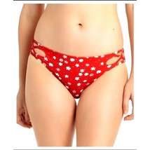 CALIFORNIA WAVES Bikini Bottom Cut-out Strappy cage Hipster Swimwear X-l... - $12.20