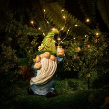 Gnomes Garden Statues with Firework Solar Light Garden Decor for Outdoor Decor - £23.91 GBP