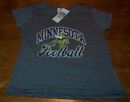 Vintage Style Women&#39;s Teen Minnesota Vikings Nfl Football T-Shirt Medium New - £15.82 GBP