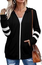 Women Zip Up Hoodie Long Sleeve Sweatshirt Hooded Loose Jacket With Pocket - $23.95