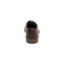 Men's Stacy Adams Shoes Crocodile Leather Print GABARDO 25681-221 Cognac image 7