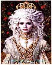 Queen Goddess Of Light original art surreal 8x10 inch fantasy fairytale print - £12.78 GBP