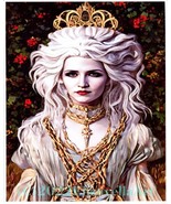 Queen Goddess Of Light original art surreal 8x10 inch fantasy fairytale ... - £12.78 GBP
